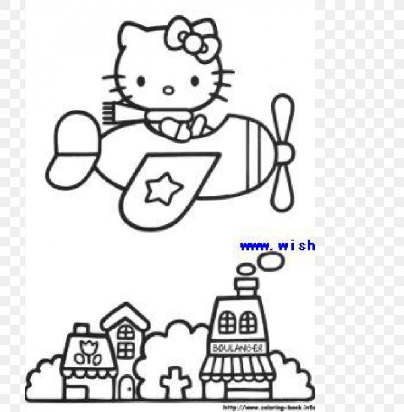 Hello Kitty Coloring Book, PNG, 893x911px, Watercolor, Cartoon, Flower, Frame, Heart Download Free