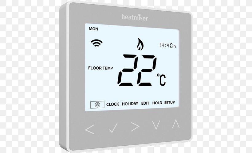Programmable Thermostat, PNG, 525x500px, Thermostat, Brand, Electronics, Heatmiser, Multimedia Download Free