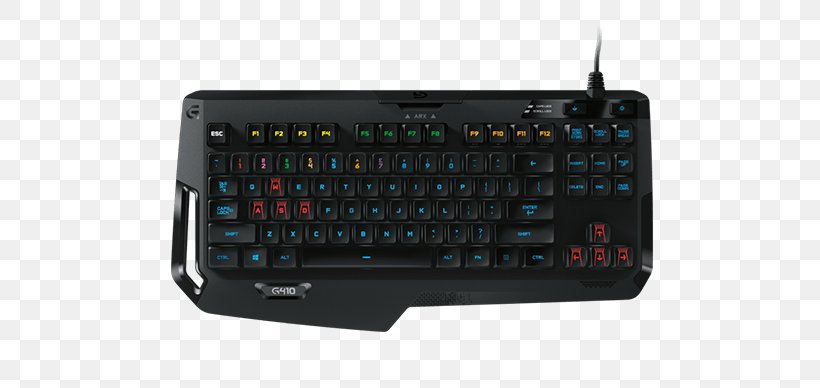 Computer Keyboard Computer Mouse Logitech G410 Atlas Spectrum Gaming Keypad, PNG, 650x388px, Computer Keyboard, Apple Adjustable Keyboard, Computer Component, Computer Hardware, Computer Mouse Download Free