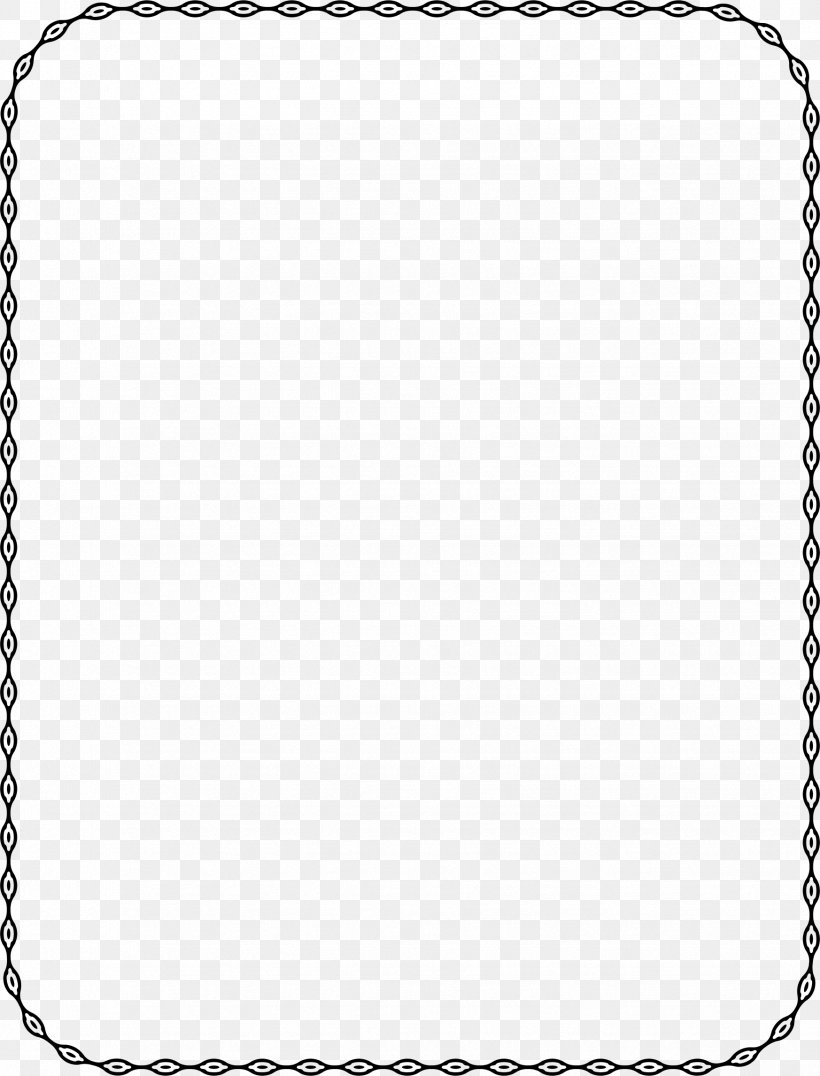 Picture Frames Clip Art, PNG, 1746x2292px, Picture Frames, Area, Black And White, Body Jewelry, Chain Download Free