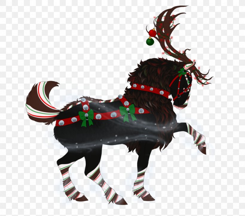 Reindeer Christmas Ornament Horse Christmas Day, PNG, 900x795px, Reindeer, Christmas, Christmas Day, Christmas Decoration, Christmas Ornament Download Free
