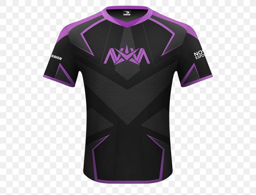 Jersey Esports Championship Series T-shirt Electronic Sports, PNG, 570x625px, Jersey, Active Shirt, Black, Brand, Clan Download Free