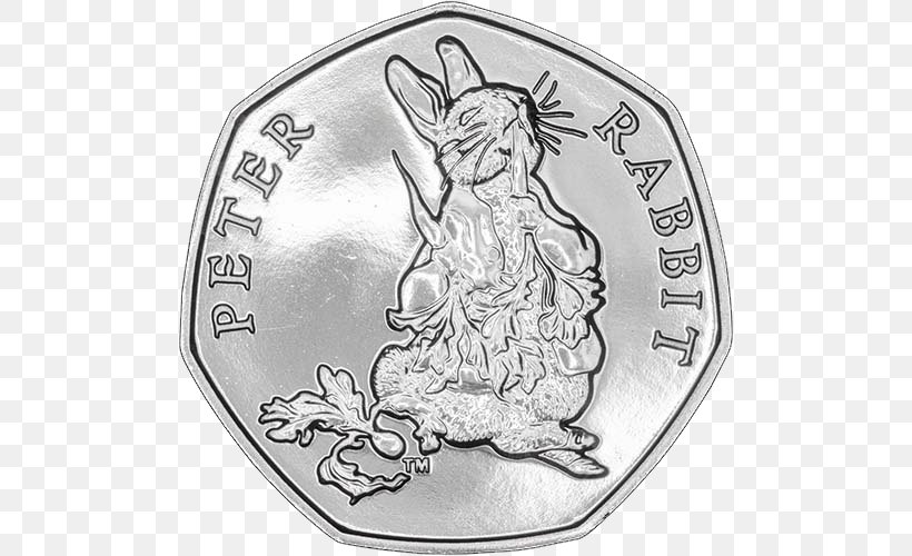 Coin The Tale Of Peter Rabbit The Tale Of The Flopsy Bunnies The Tale Of Squirrel Nutkin, PNG, 500x500px, Coin, Beatrix Potter, Currency, Drawing, Fashion Accessory Download Free