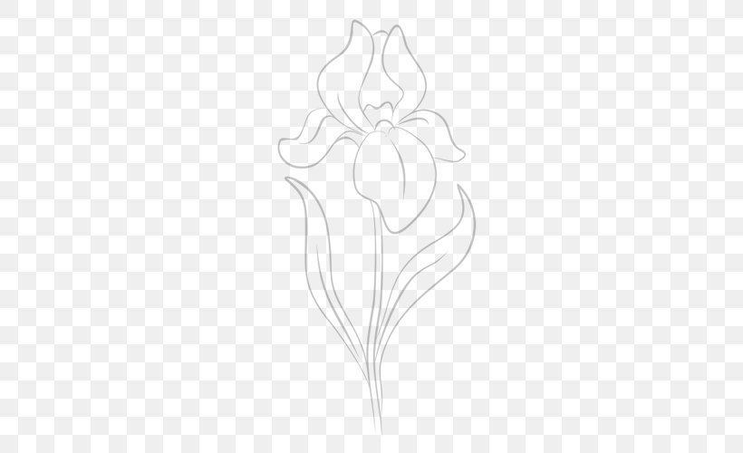 Drawing Floral Design Line Art, PNG, 500x500px, Drawing, Artwork, Black And White, Blue Iris, Branch Download Free