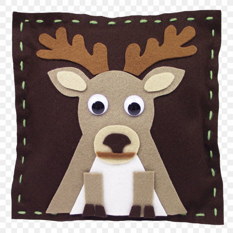 Reindeer Throw Pillows Cushion, PNG, 1181x1177px, Reindeer, Brand, Cushion, Deer, Feutrine Download Free