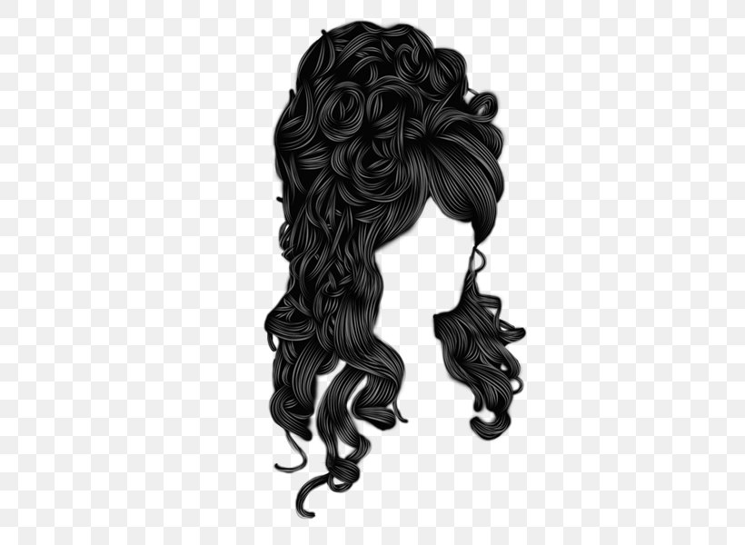 Wig Long Hair Hairstyle Afro-textured Hair, PNG, 600x600px, Wig, Afrotextured Hair, Black, Black And White, Black Hair Download Free