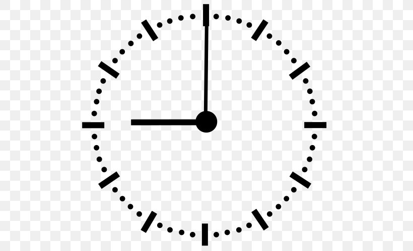 Clock Face Analog Watch Alarm Clocks, PNG, 500x500px, Clock, Alarm Clocks, Analog Watch, Area, Black And White Download Free