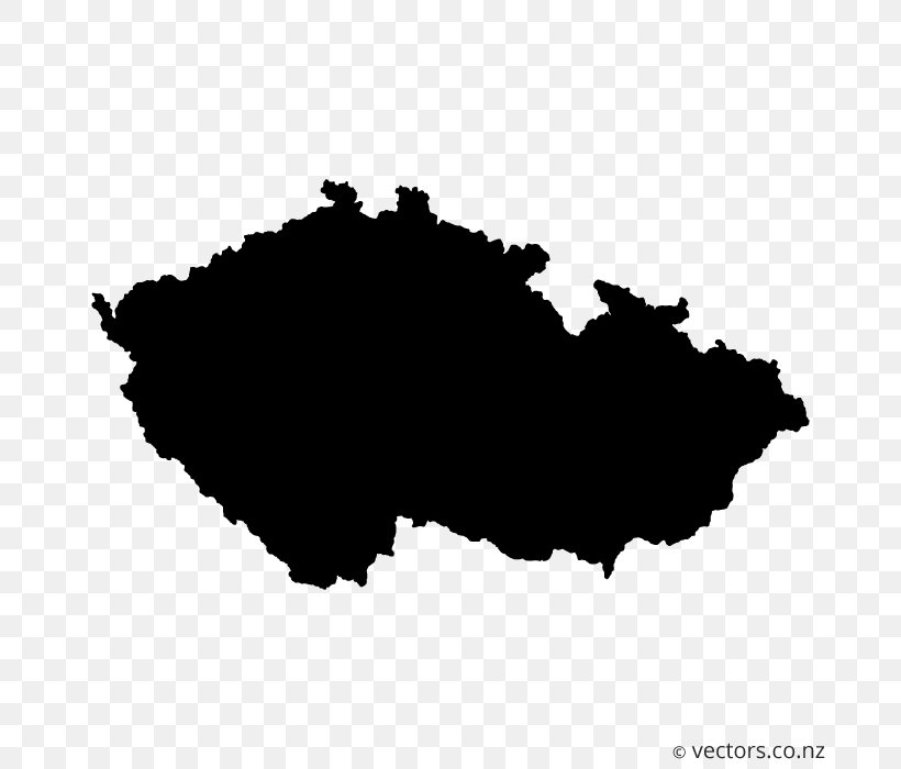 Flag Of The Czech Republic Vector Map Royalty-free, PNG, 700x700px, Czech Republic, Black, Black And White, Flag Of The Czech Republic, Map Download Free
