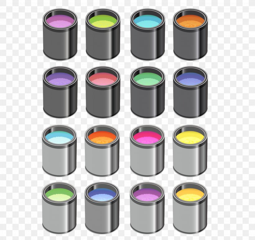 Painting Tin Can Adobe Illustrator, PNG, 2875x2707px, Paint, Brush, Bucket, Cylinder, Painting Download Free