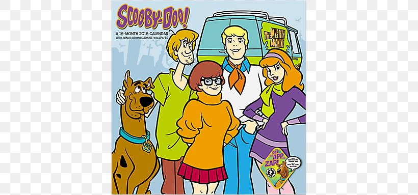 Scooby-Doo! Calendar Cartoon 0, PNG, 683x383px, 2016, Scoobydoo, Art, Calendar, Cartoon Download Free