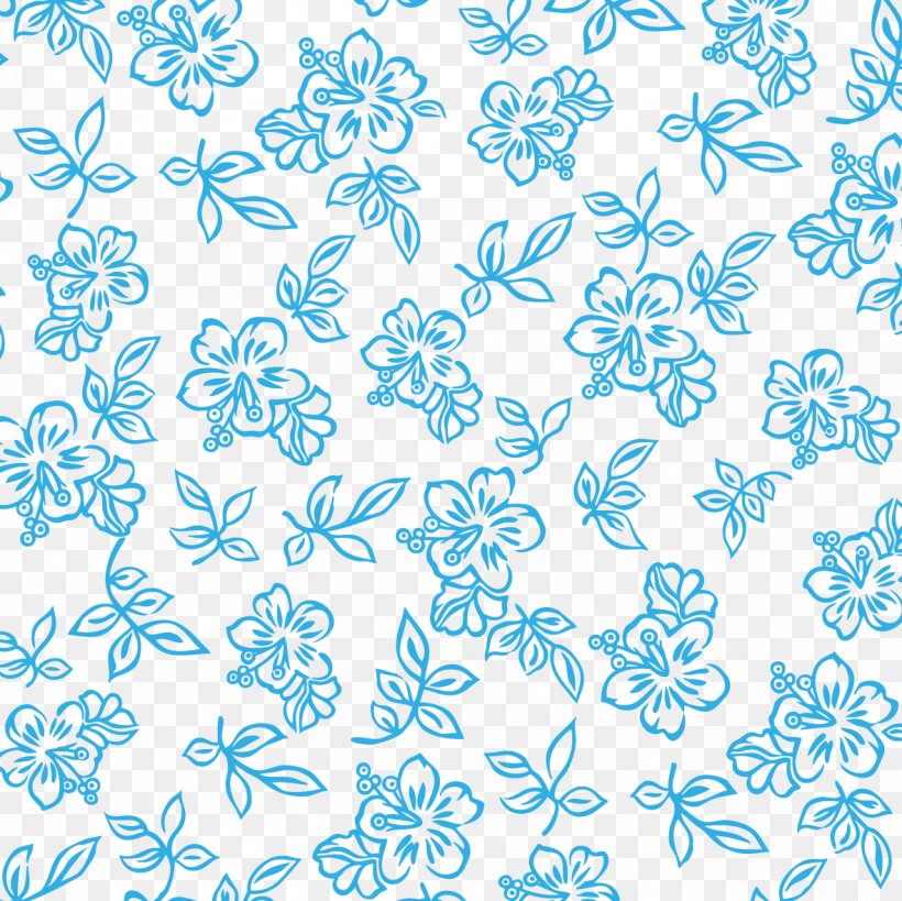 Blue Flower Pattern, PNG, 1181x1181px, Blue, Aqua, Area, Black And White, Blue Flower Download Free