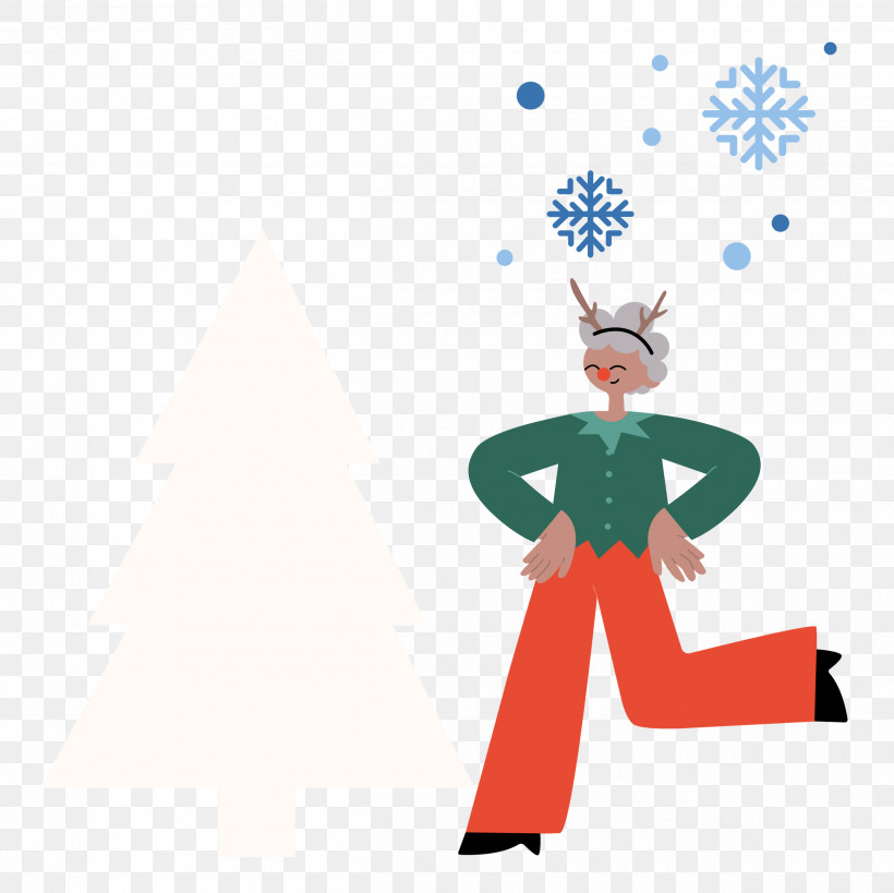 Christmas Party, PNG, 2500x2497px, Christmas, Behavior, Biology, Cartoon, Character Download Free