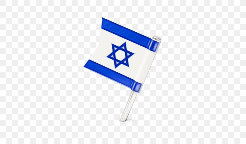 Flag Cobalt Blue Flag Of Israel Text Israel, PNG, 640x480px, Watercolor, Blue, Cobalt, Cobalt Blue, Flag Download Free