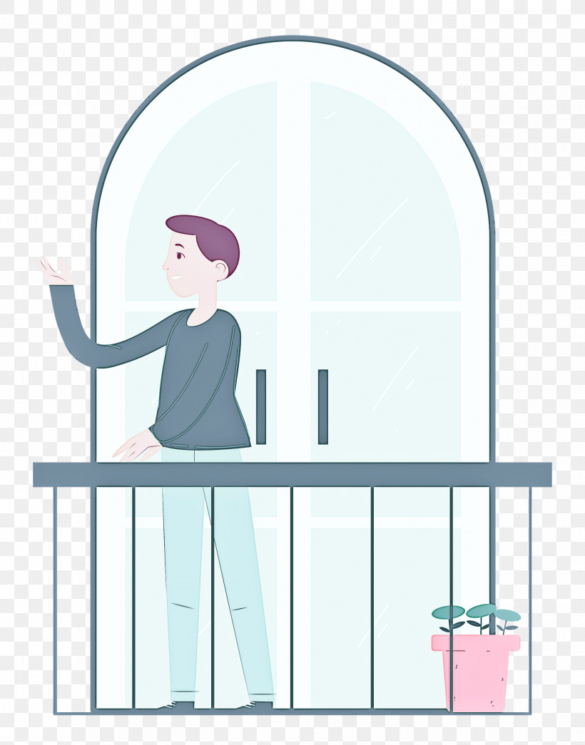 Balcony Home Rest, PNG, 1961x2500px, Balcony, Behavior, Cartoon, Geometry, Home Download Free