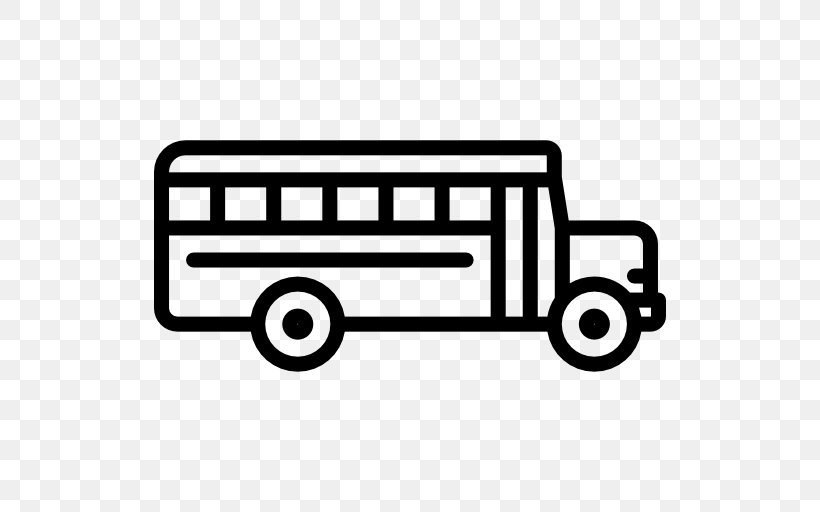 School Bus Car Transport Train, PNG, 512x512px, Bus, Area, Automotive Design, Black And White, Brand Download Free