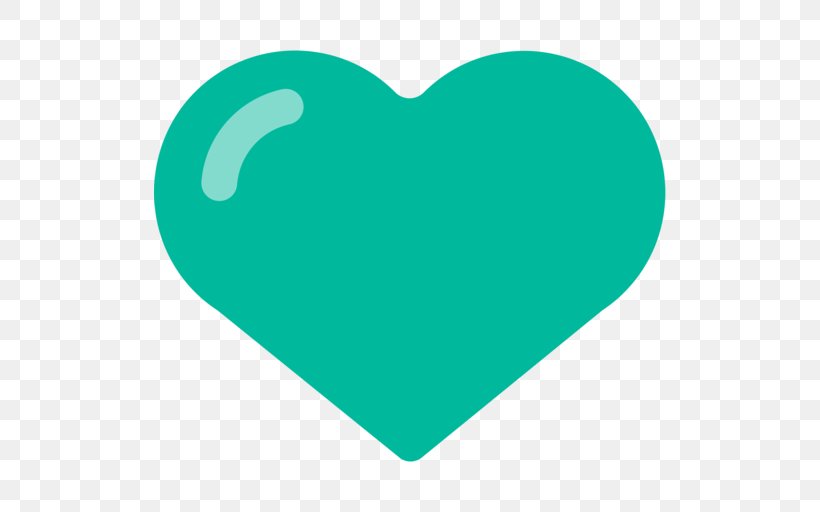 Emoji Green Symbol Heart Sticker, PNG, 512x512px, Emoji, Aqua, Blue
