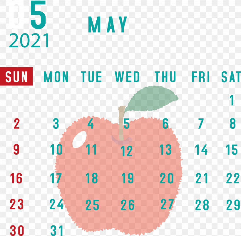 May 2021 Printable Calendar May 2021 Calendar, PNG, 3000x2940px, May 2021 Printable Calendar, Aqua M, Diagram, Geometry, Line Download Free