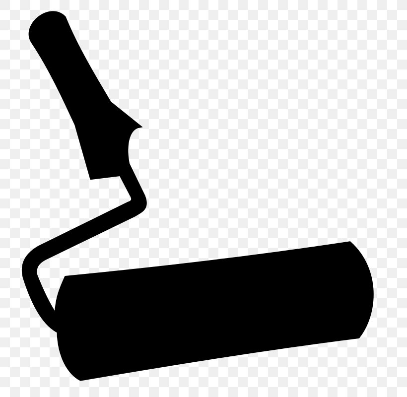 Paint Rollers Silhouette Clip Art, PNG, 800x800px, Paint Rollers, Arm, Black, Black And White, Brush Download Free