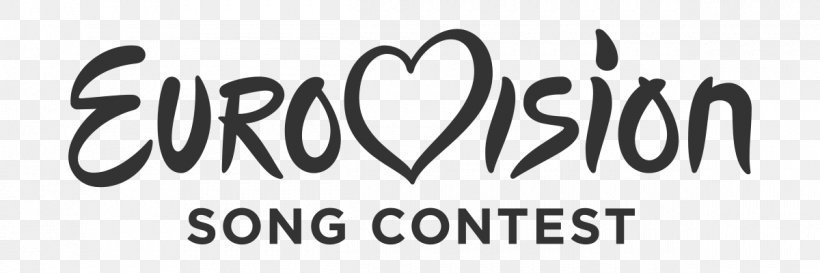 Eurovision Song Contest Logo Brand Font Product, PNG, 1200x400px, Eurovision Song Contest, Area, Black And White, Brand, Calligraphy Download Free