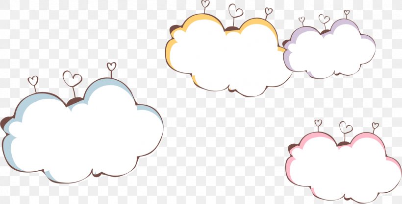 Love Clouds Border, PNG, 1508x768px, Watercolor, Cartoon, Flower, Frame, Heart Download Free