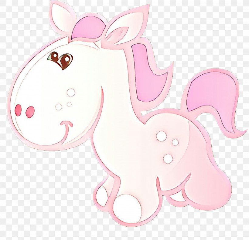 Pink Cartoon Nose Mane Snout, PNG, 2999x2896px, Pink, Animal Figure, Cartoon, Horse, Mane Download Free