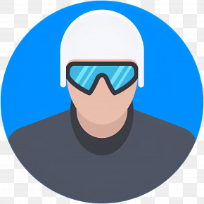 Swimmer - Skier With Helmet And Goggles PNG