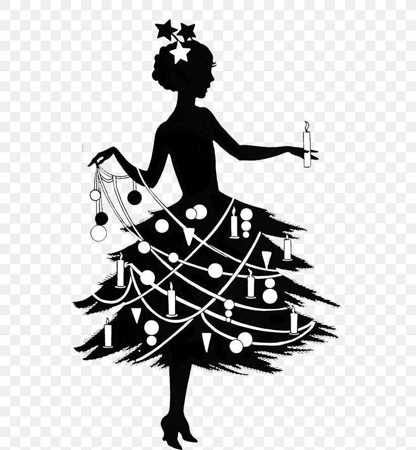 Clip Art Christmas Day Silhouette Vintage Christmas Santa Claus, PNG, 573x886px, Christmas Day, Art, Blackandwhite, Christmas Card, Christmas Ornament Download Free