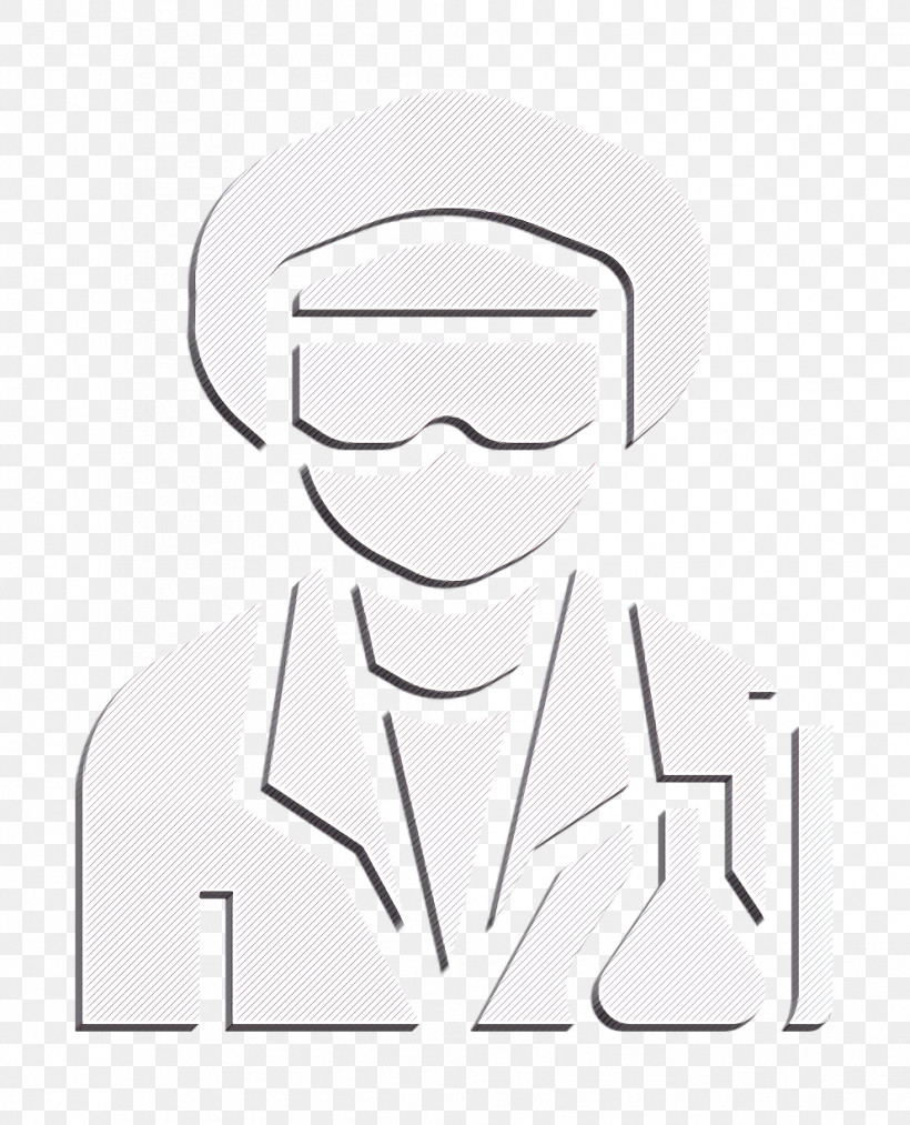 Jobs And Occupations Icon Scientist Icon, PNG, 992x1226px, Jobs And Occupations Icon, Black, Blackandwhite, Cartoon, Coloring Book Download Free