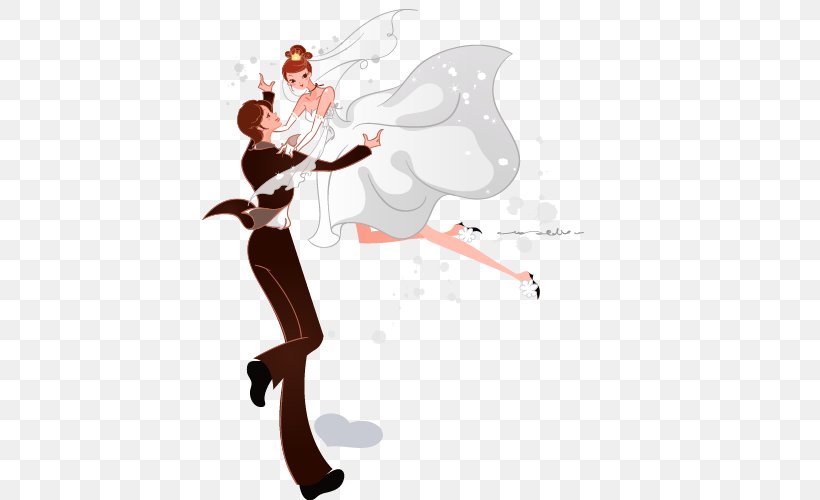 Bridegroom Wedding Illustration, PNG, 500x500px, Bride, Art, Bridegroom, Cartoon, Contemporary Western Wedding Dress Download Free