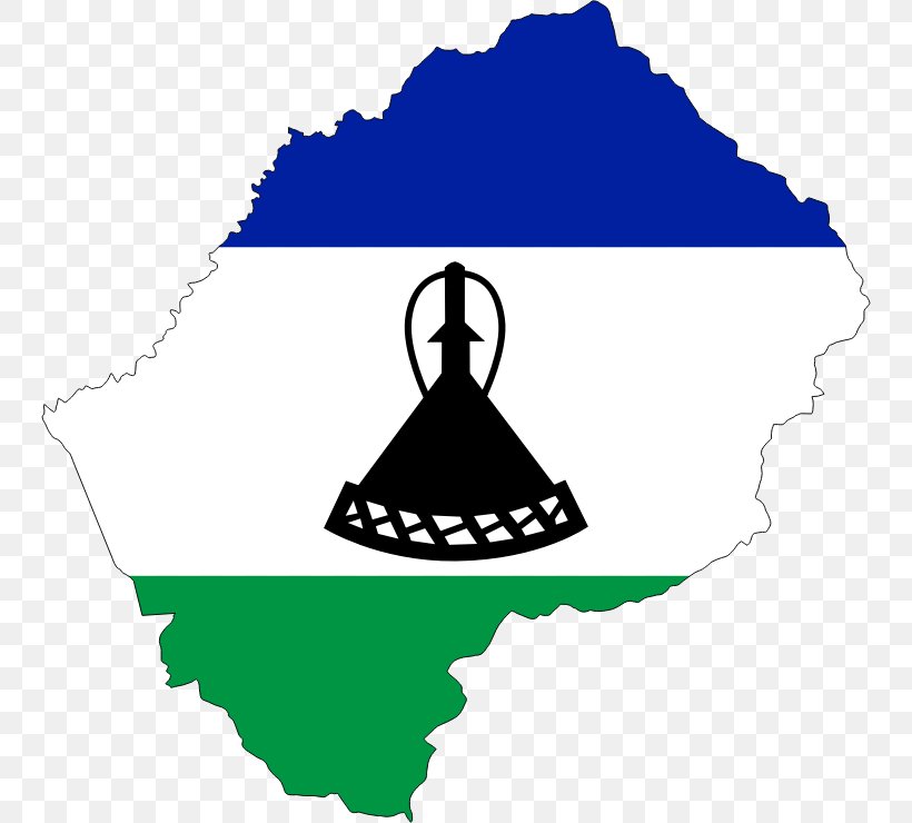 Flag Of Lesotho File Negara Flag Map Lesotho Fatse La Bontata Rona, PNG, 746x740px, Lesotho, Area, Artwork, Black And White, File Negara Flag Map Download Free