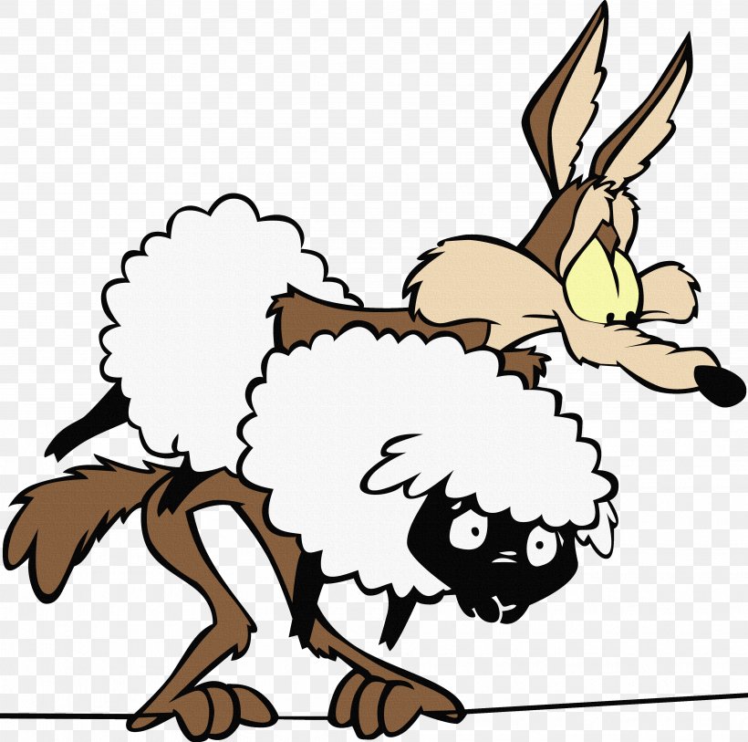 Wile E. Coyote And The Road Runner Sticker Decal Sheep, Dog 'n' Wolf, PNG, 3635x3604px, Wile E Coyote And The Road Runner, Animated Cartoon, Animation, Cartoon, Coyote Download Free