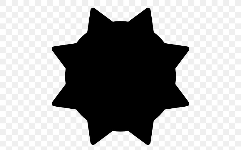 Black Silhouette White Star Clip Art, PNG, 512x512px, Black, Black And White, Black M, Cat, Leaf Download Free