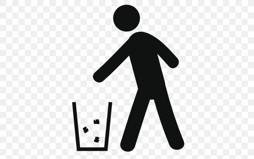 Rubbish Bins & Waste Paper Baskets Clip Art, PNG, 512x512px, Waste, Black, Black And White, Brand, Communication Download Free