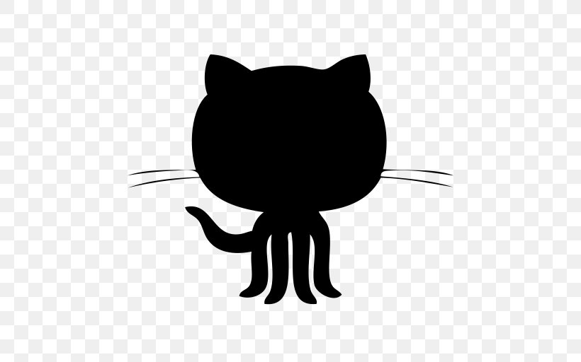 GitHub Logo, PNG, 512x512px, Github, Black, Black And White, Black Cat, Carnivoran Download Free