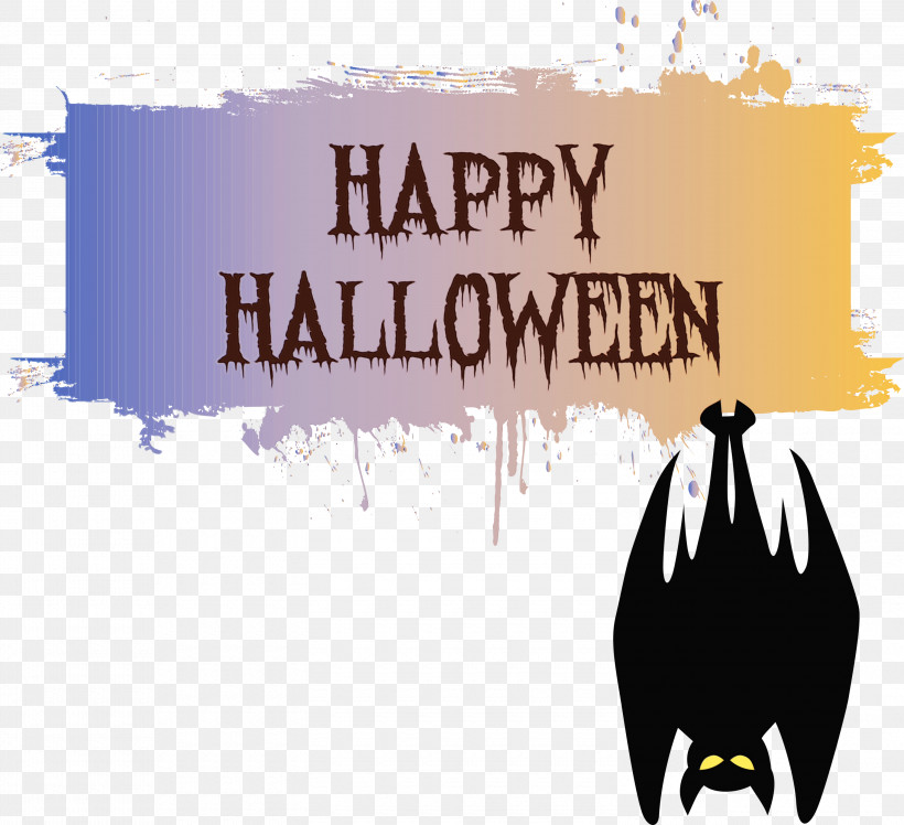 Logo Flightless Bird Birds Font Meter, PNG, 3000x2737px, Happy Halloween, Biology, Birds, Cartoon, Flightless Bird Download Free