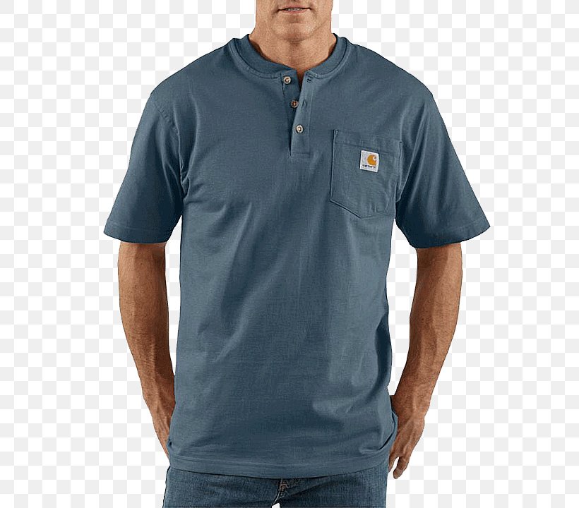 T-shirt Henley Shirt Carhartt Clothing Workwear, PNG, 720x720px, Tshirt, Active Shirt, Blue, Carhartt, Casual Download Free