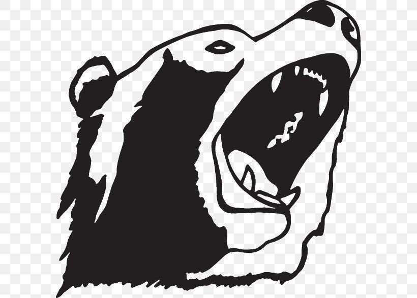 Bear Decal Sticker Window Image, PNG, 600x587px, Bear, Art, Artwork, Bear Attack, Black Download Free