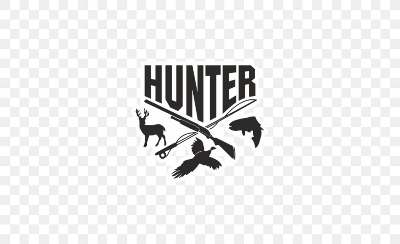 Decal Hunting Sticker Fishing Deer, PNG, 500x500px, Decal, Black, Black And White, Brand, Bumper Sticker Download Free