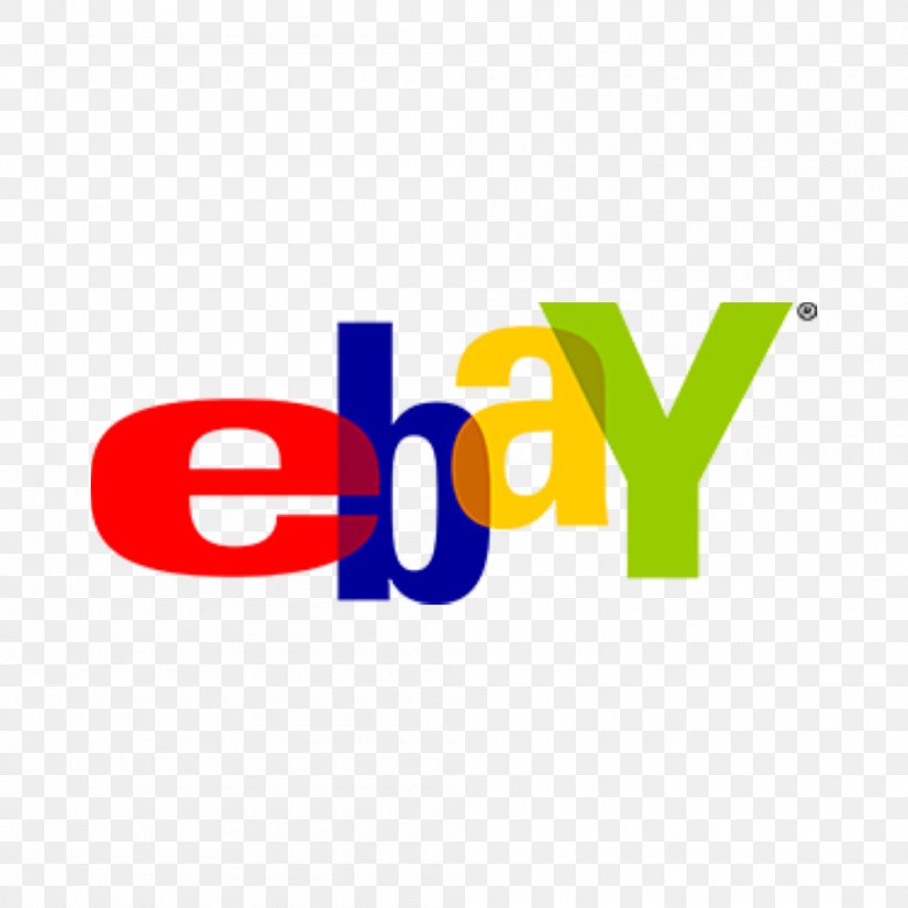 Logo EBay Iron-on Design Used Good, PNG, 1000x1000px, Logo, Area, Auction, Brand, Decal Download Free