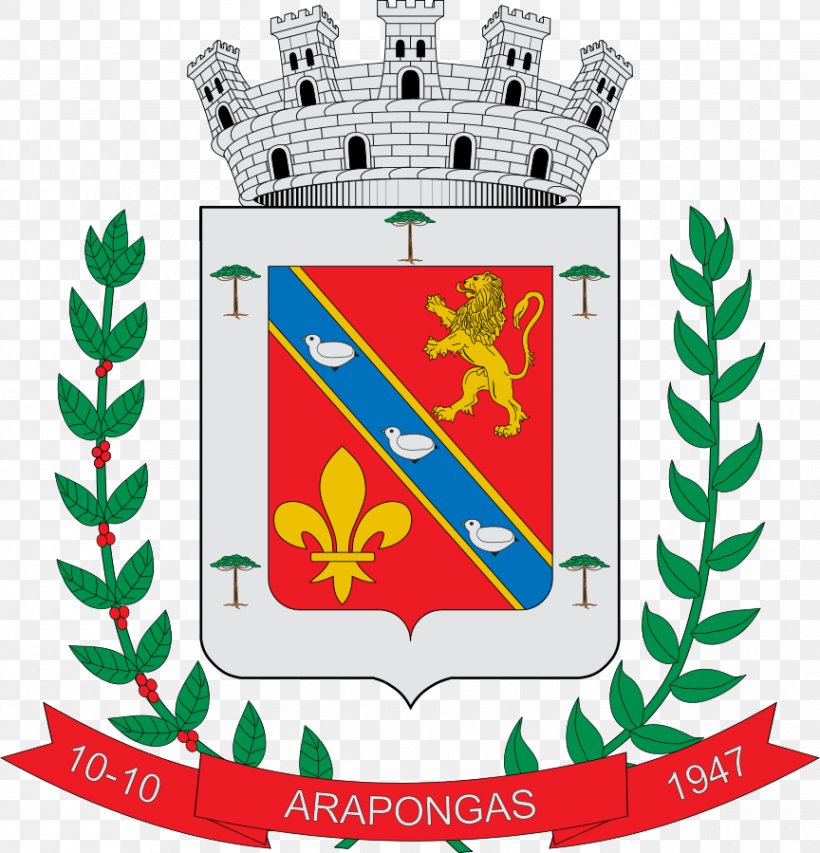 Arapongas Coat Of Arms Arapoti Heraldry Or, PNG, 864x899px, Arapongas, Area, Brand, Brazil, Coat Of Arms Download Free