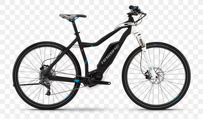 Electric Bicycle Haibike Mountain Bike Cyclo-cross, PNG, 3000x1761px, Electric Bicycle, Automotive Exterior, Automotive Tire, Bicycle, Bicycle Accessory Download Free
