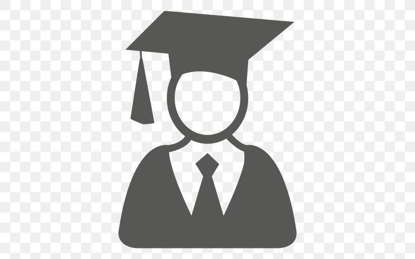Graduation, PNG, 512x512px, Silhouette, Black, Black And White, Brand, Headgear Download Free