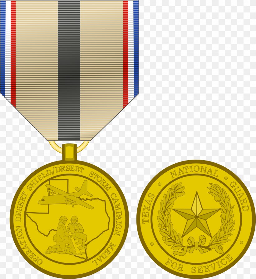 Texas Desert Shield-Desert Storm Campaign Medal Texas Desert Shield-Desert Storm Campaign Medal Military National Guard Of The United States, PNG, 2000x2184px, Texas, Air National Guard, Army National Guard, Award, Gold Medal Download Free