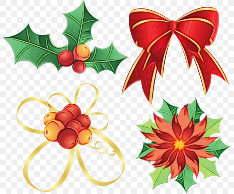 Christmas Ornament, PNG, 800x681px, Watercolor, Christmas Ornament, Holiday Ornament, Holly, Paint Download Free