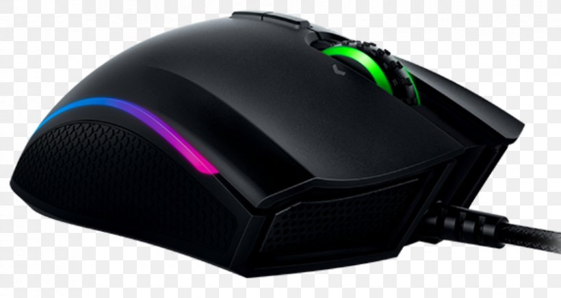 Computer Mouse Razer Mamba Tournament Edition Razer Inc. RGB Color Model Optical Mouse, PNG, 852x453px, Computer Mouse, Computer Component, Dots Per Inch, Electronic Device, Input Device Download Free