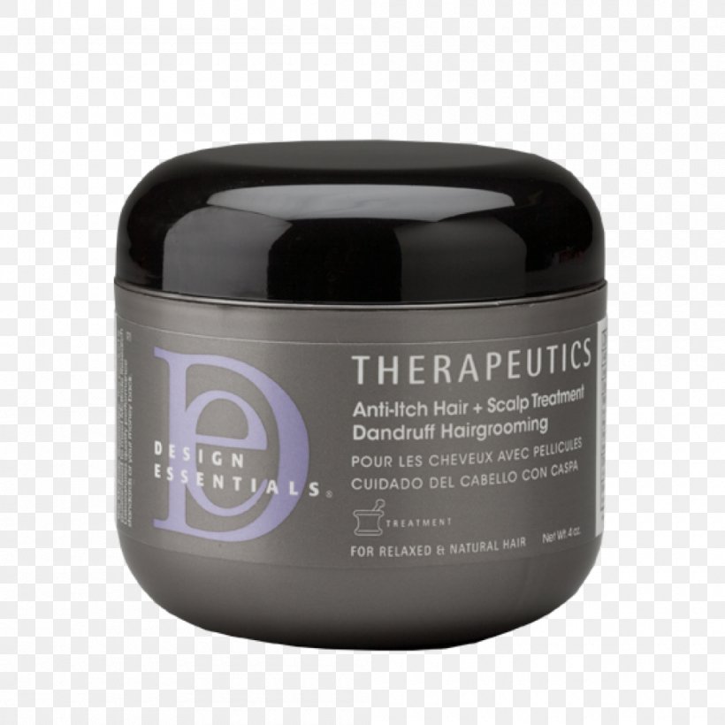 Design Essentials Therapeutics Anti-itch + Scalp Treatment 4 Oz Dandruff Hair Cream, PNG, 1000x1000px, Scalp, Aloe Vera, Aloes, Cream, Dandruff Download Free
