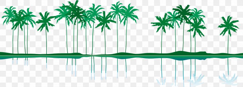Euclidean Vector Illustration, PNG, 3511x1264px, Beach, Arecaceae, Art, Coconut, Diagram Download Free