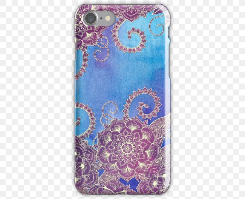 Paisley Spigen Slim Armor Case For IPhone 6 Mobile Phone Accessories Purple, PNG, 500x667px, Paisley, Blanket, Iphone, Iphone 6, Magenta Download Free