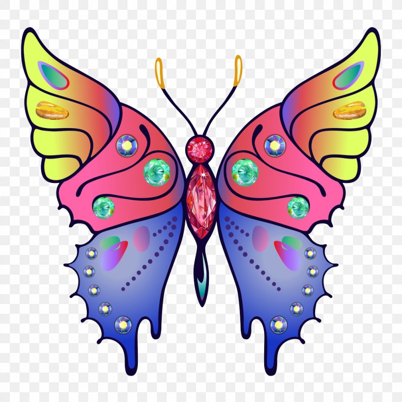 Butterfly Royalty-free Photography Clip Art, PNG, 1024x1024px, Butterfly, Art, Brush Footed Butterfly, Butterflies And Moths, Color Download Free