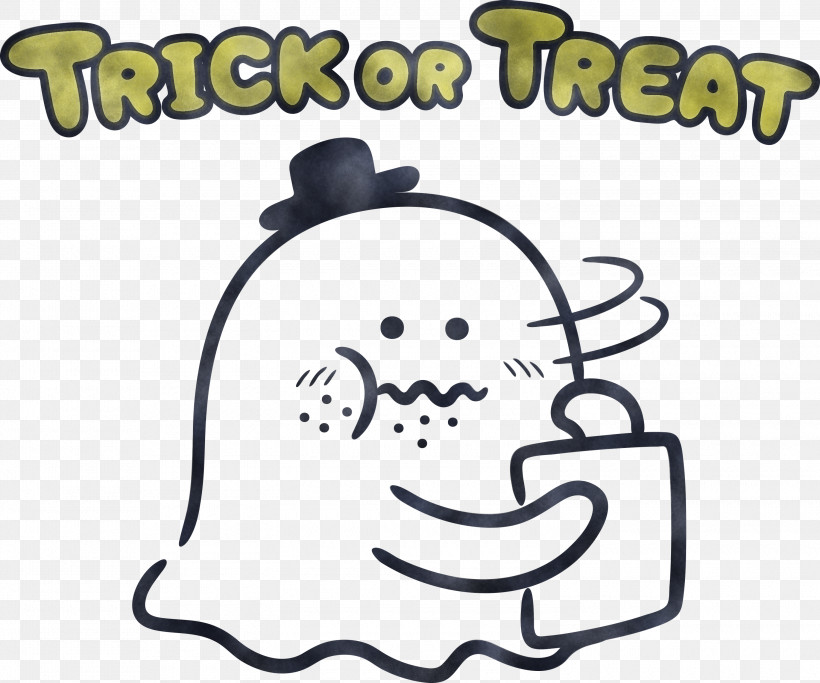 TRICK OR TREAT Happy Halloween, PNG, 3000x2502px, Trick Or Treat, Cartoon, Comics, Drawing, Happy Halloween Download Free